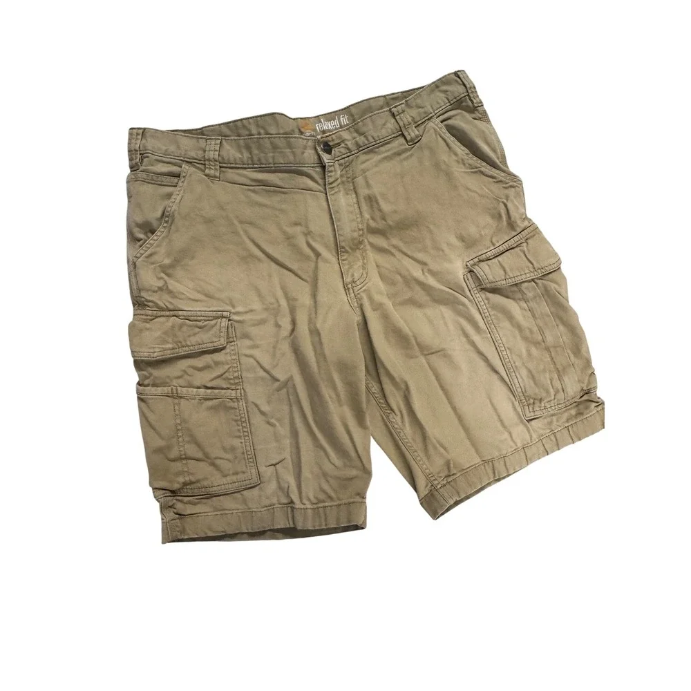Carhartt‎ Men's Khaki Relaxed Fit Cargo Shorts Size 40